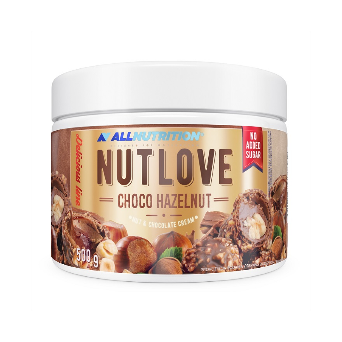 ALLNUTRITION NUTLOVE CHOCO HAZELNUT - 500 GRAMS