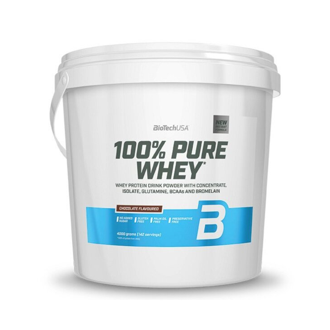 BIOTECHUSA 100% PURE WHEY HAZELNUT - 4000 GRAMS