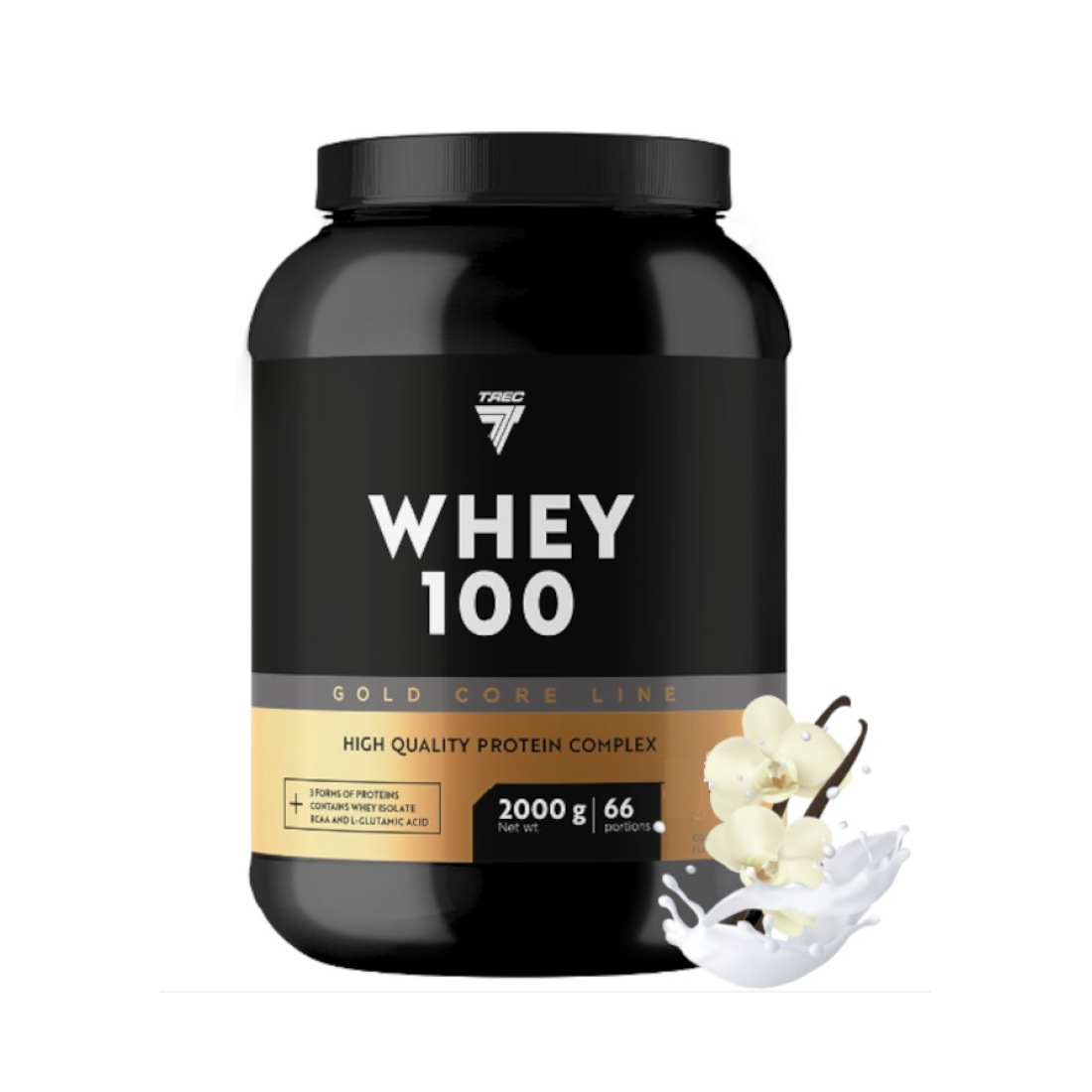 TREC NUTRITION GOLD CORE GOLD CORE WHEY 100 VANILLA - 2000 GRAMS