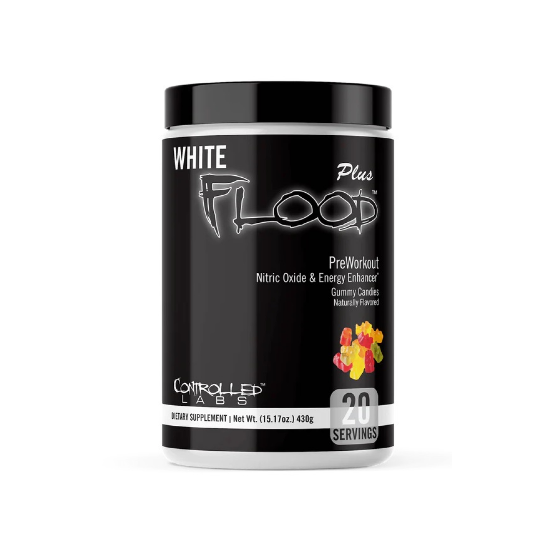 CONTROLLED LABS WHITE FLOOD PLUS GUMMY CANDIES - 430 GRAMS