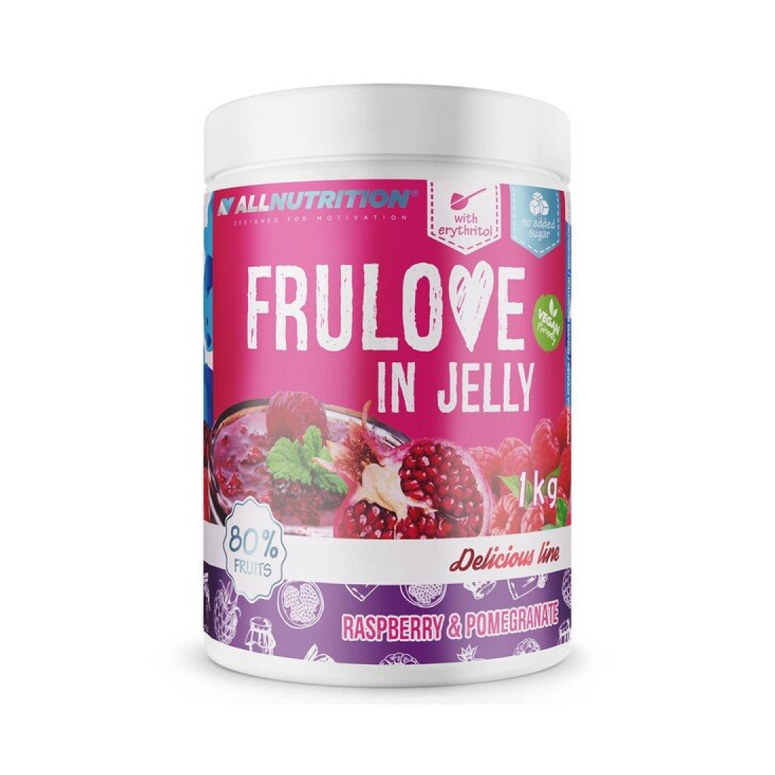ALLNUTRITION FRULOVE IN JELLY RASPBERRY & POMEGRANATE - 1000 GRAMS