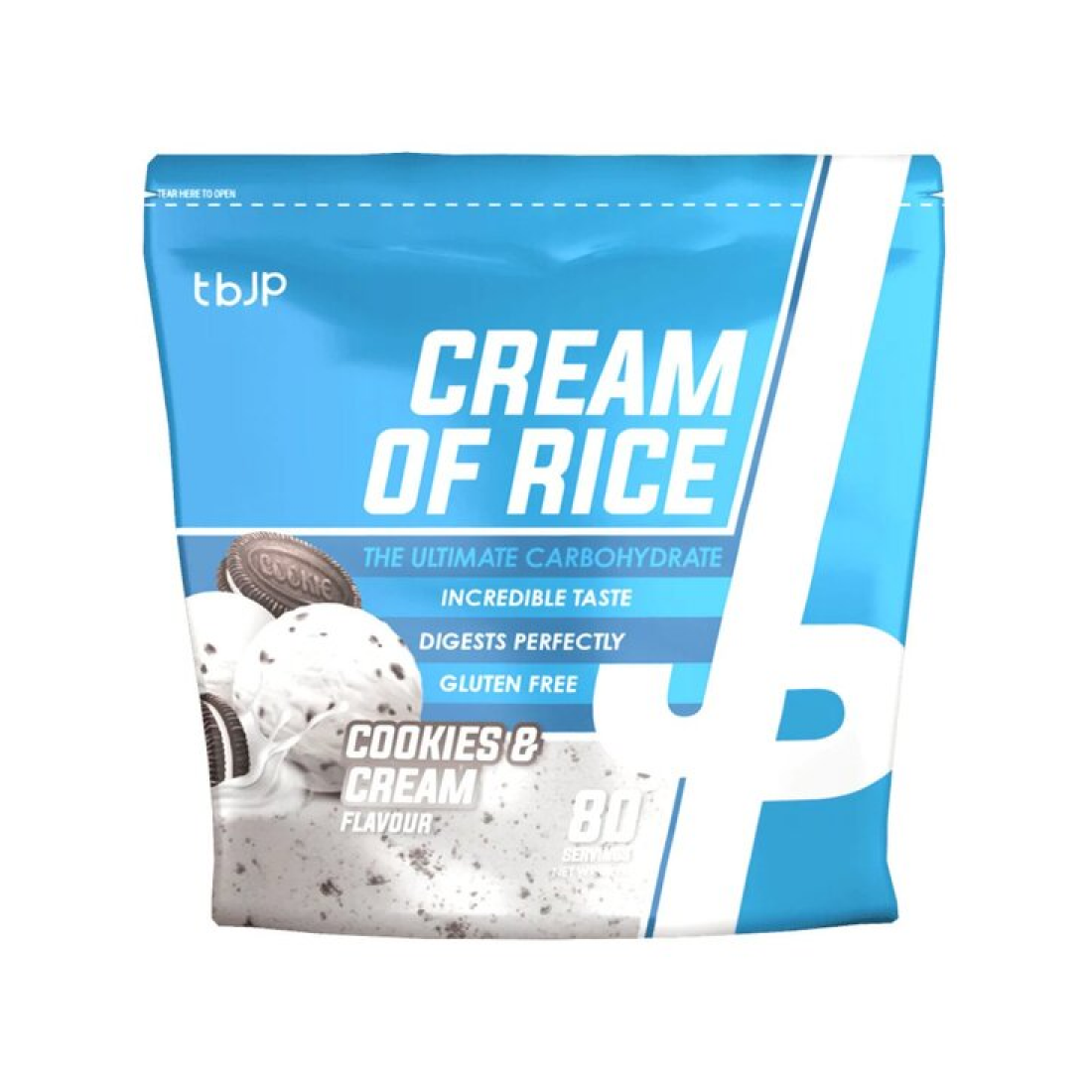 TRAINED BY JP CREAM OF RICE COOKIES & CREAM - 2000 GRAMS