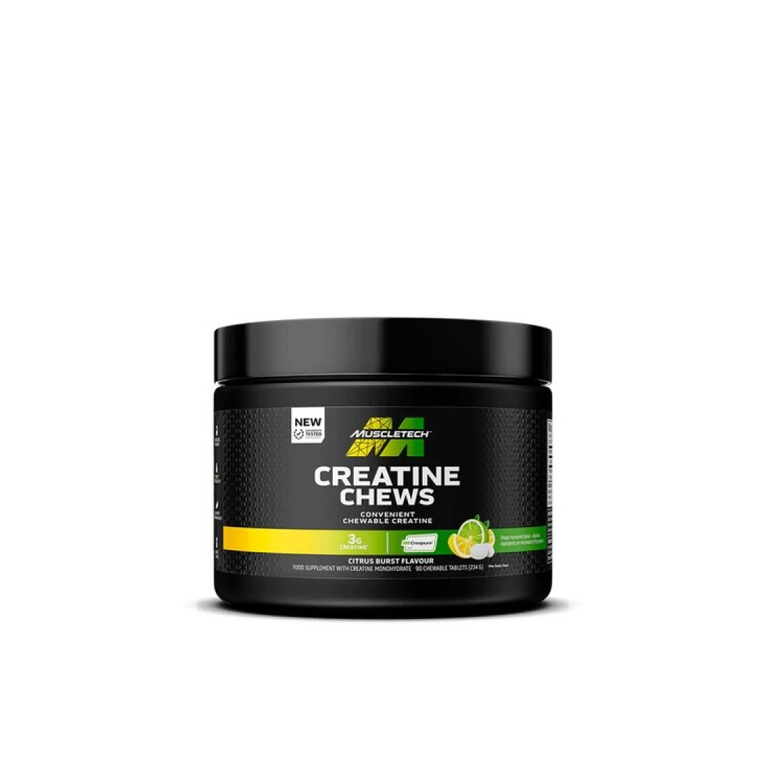 MUSCLETECH CREATINE CHEWS CITRUS BURST - 90 CHEWABLE TABLETS