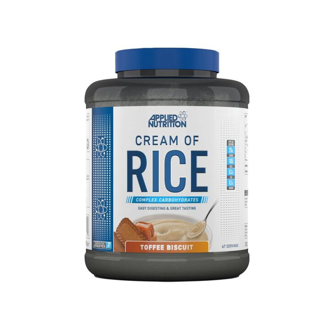 APPLIED NUTRITION CREAM OF RICE TOFFEE BISCUIT - 2000 GRAMS