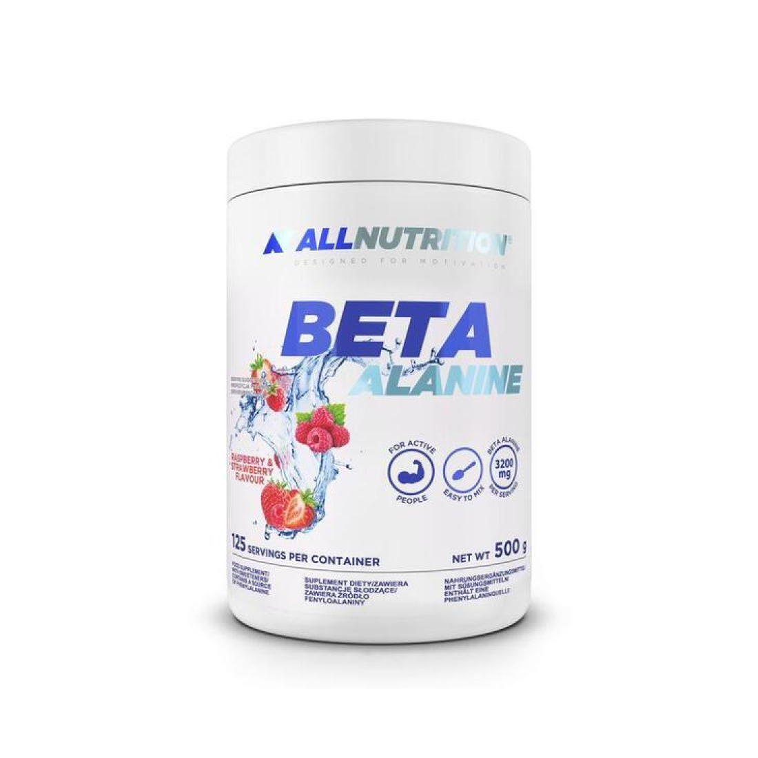 ALLNUTRITION BETA ALANINE RASPBERRY STRAWBERRY - 500 GRAMS