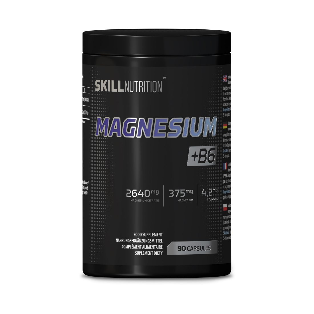 SKILL NUTRITION MAGNESIUM + B6 - 90 CAPS