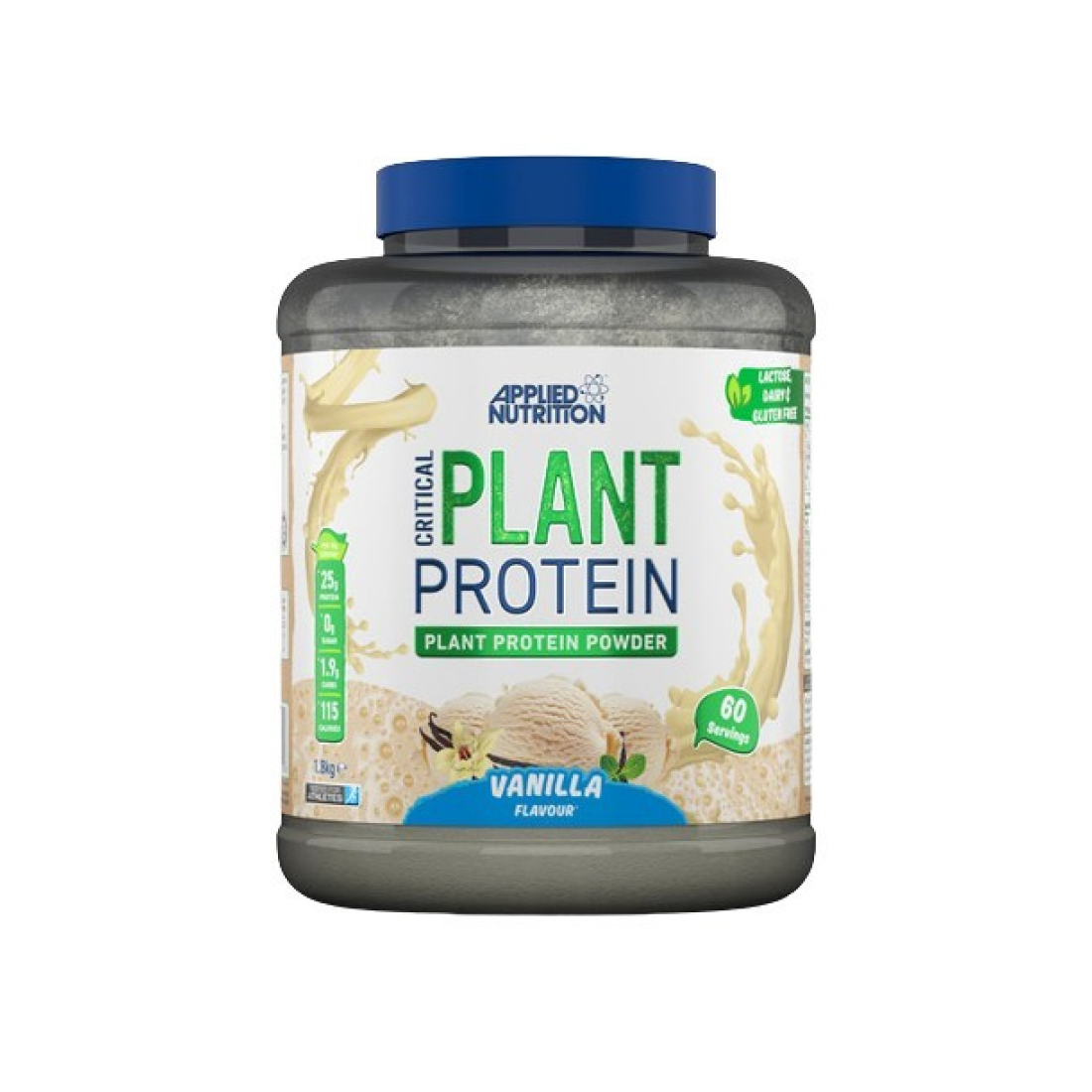 APPLIED NUTRITION CRITICAL PLANT PROTEIN VANILLA - 1800 GRAMS