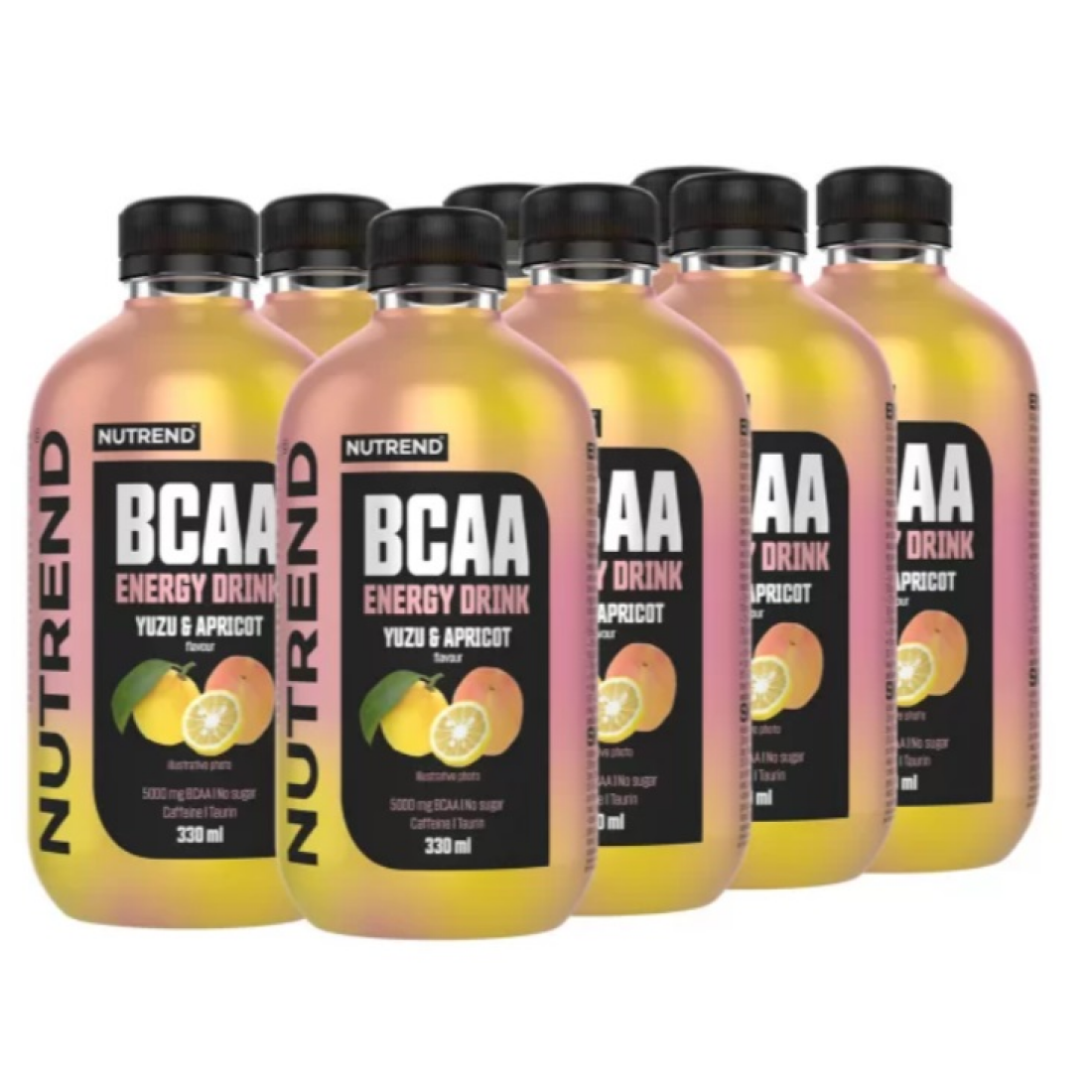 NUTREND BCAA ENERGY DRINK YUZU & APRICOT - 8 X 330 ML