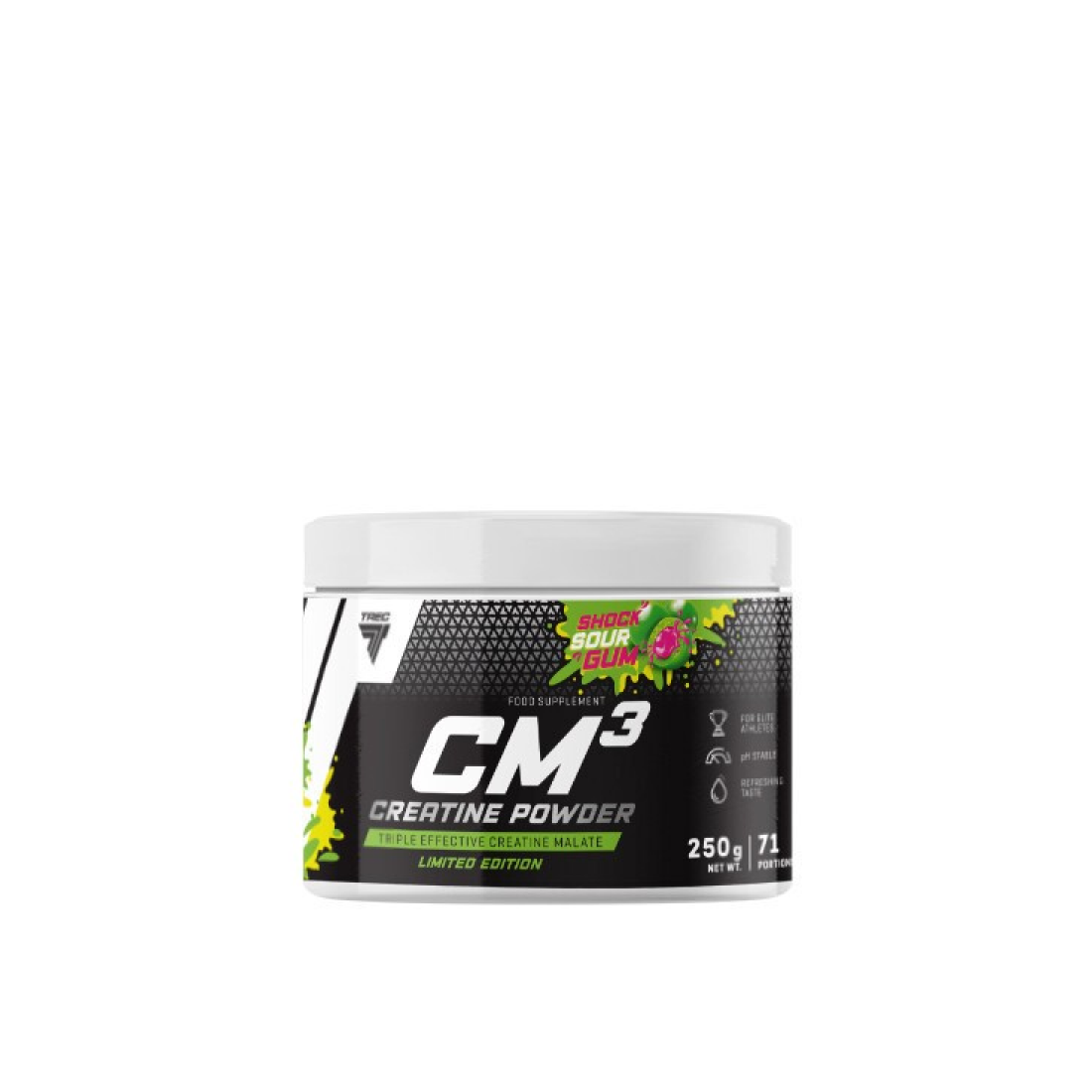 TREC NUTRITION CM3 POWDER - LIMITED EDITION SHOCK SOUR GUM - 250 GRAMS