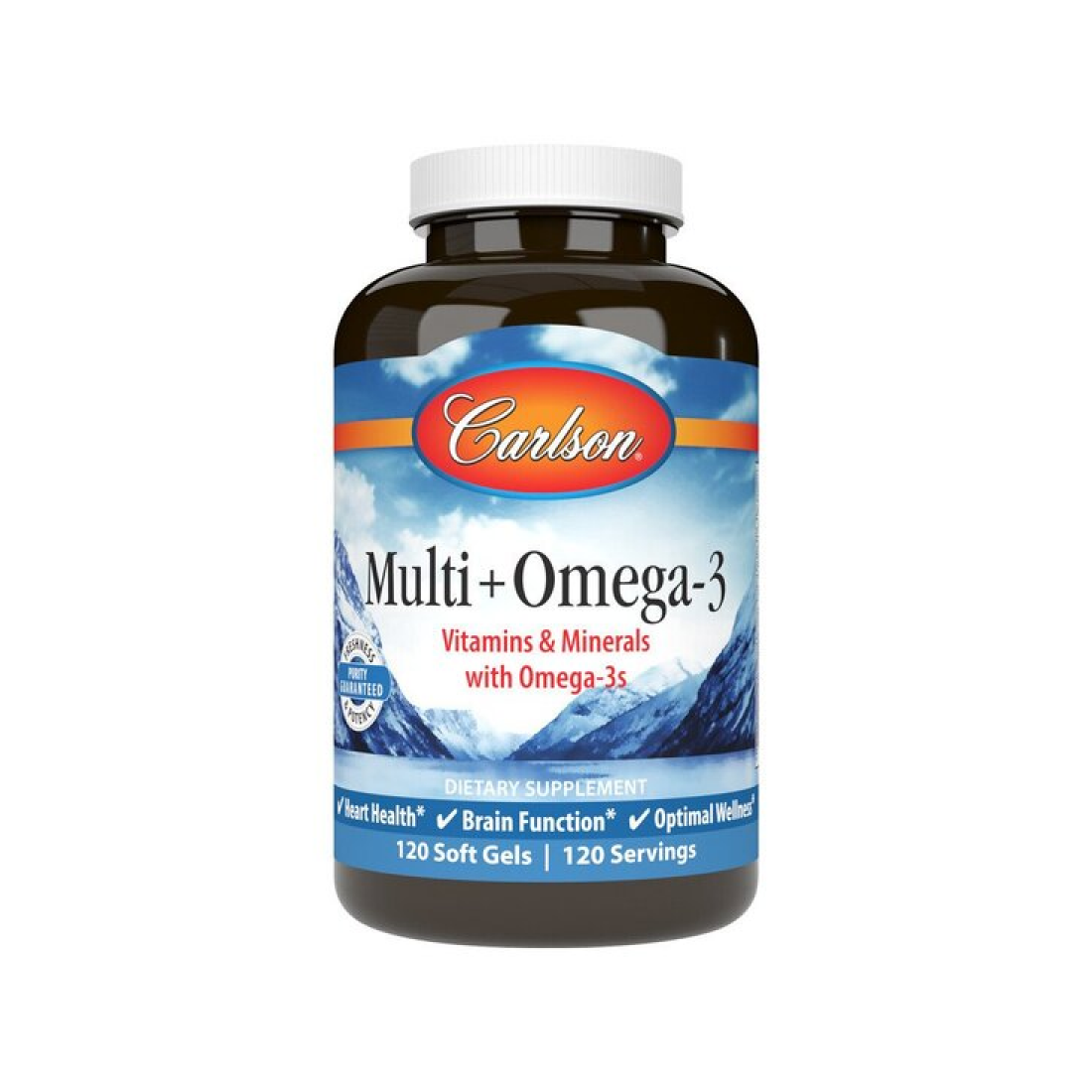 CARLSON LABS MULTI + OMEGA-3 - 120 SOFTGELS
