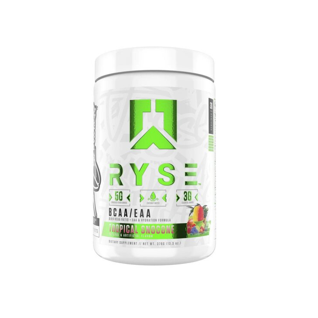 RYSE BCAA + EAA TROPICAL SNOCONE - 378 GRAMS