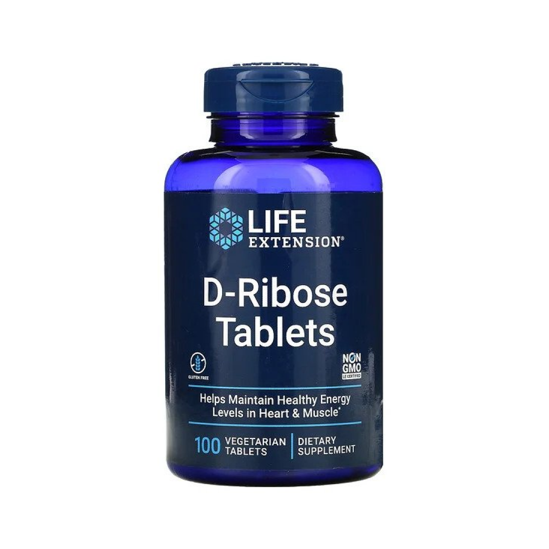 LIFE EXTENSION D-RIBOSE TABLETS - 100 VEGETARIAN TABS