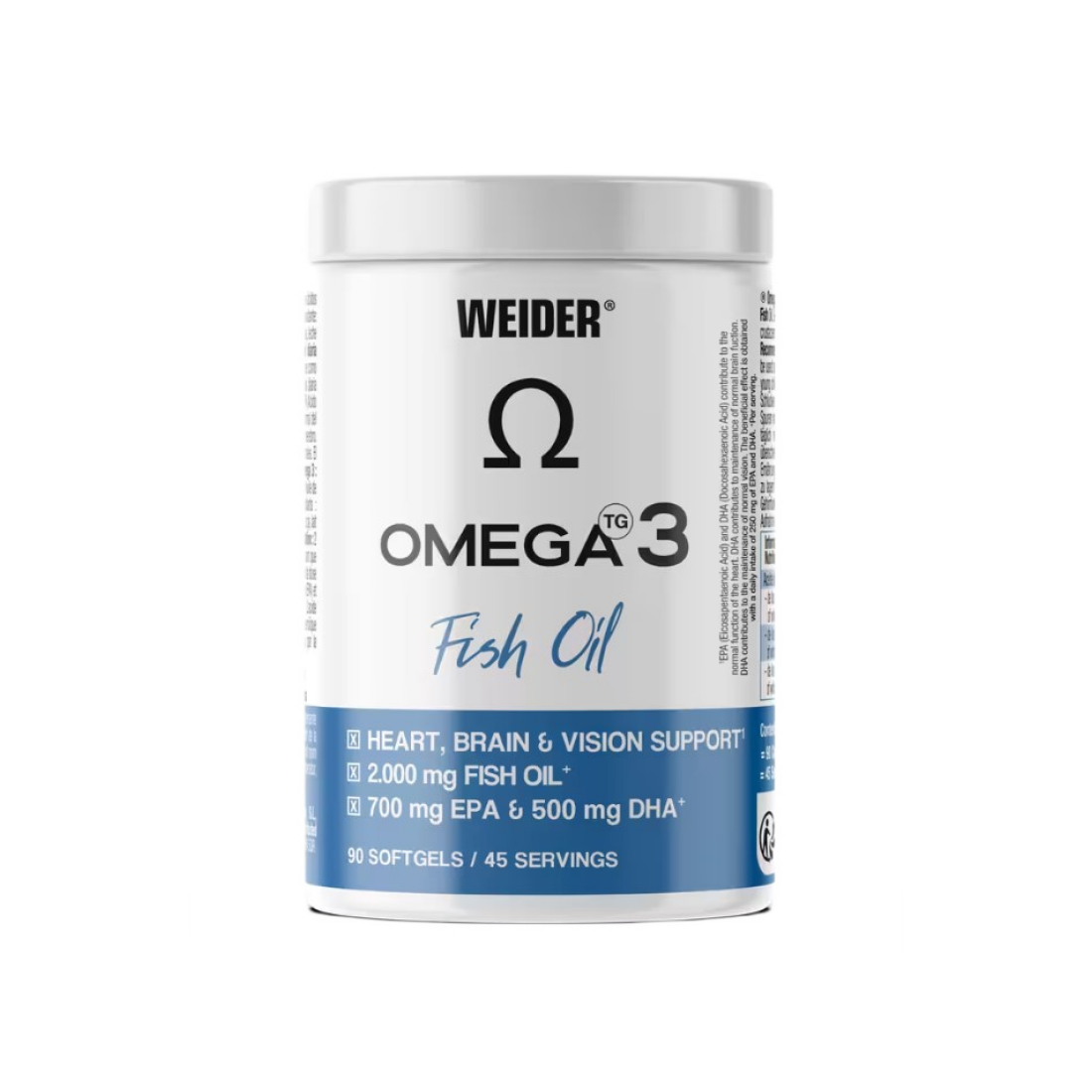 WEIDER OMEGA 3 FISH OIL 2000MG - 90 SOFTGELS