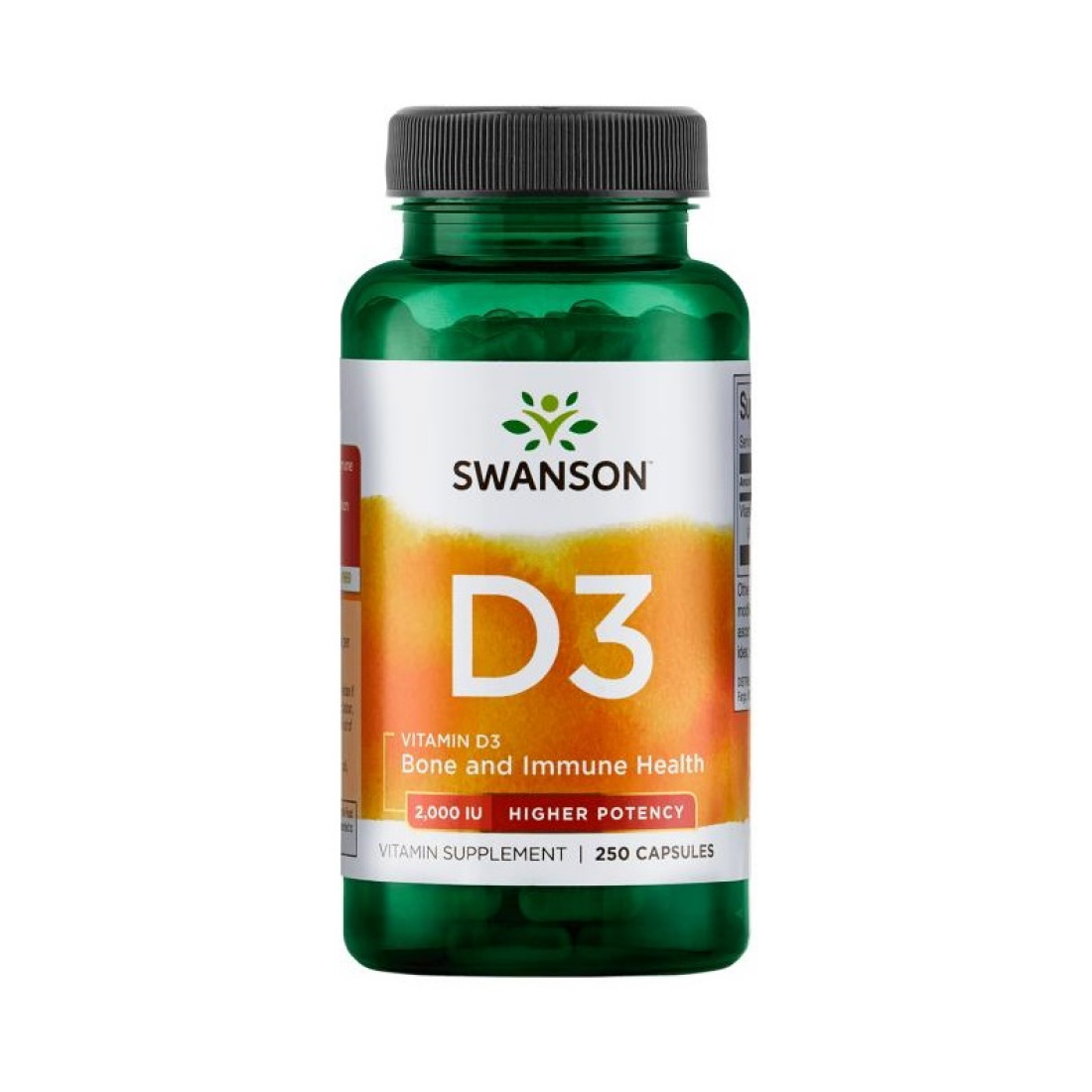 SWANSON VITAMIN D-3 2000 IU - 250 CAPS