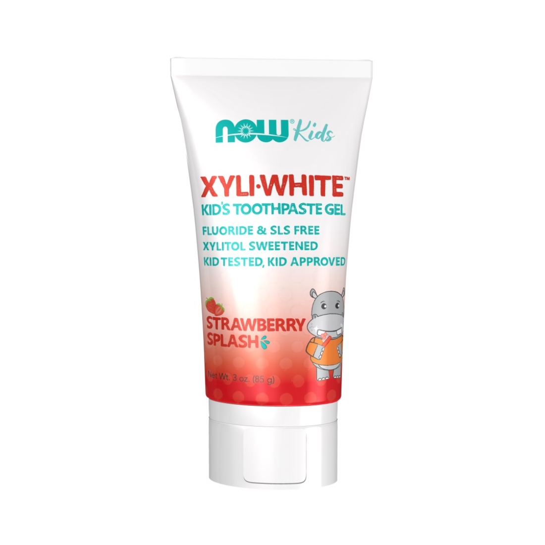 NOW FOODS XYLIWHITE KIDS STRAWBERRY SPLASH - 85 GRAMS
