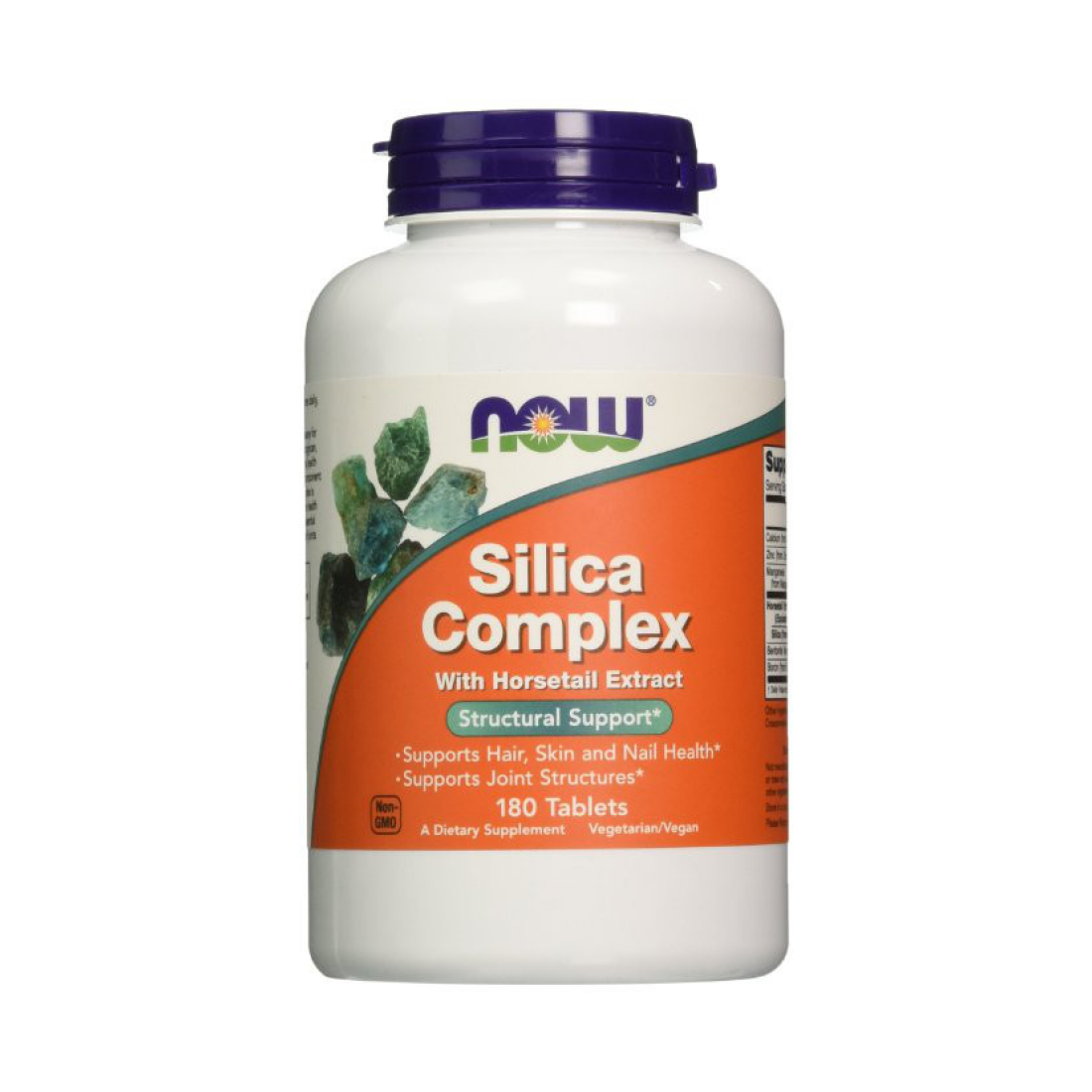 NOW FOODS SILICA COMPLEX WITH HORSETAIL EXTRACT - 180 TABLETS