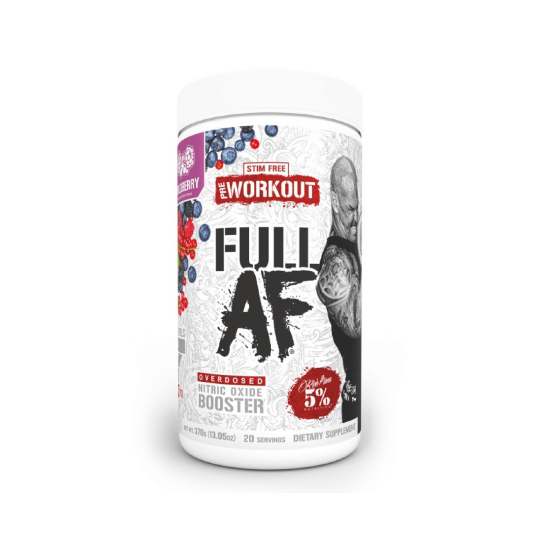 5% NUTRITION FULL AS F*CK - LEGENDARY SERIES WILDBERRY (EAN 850060014024) - 370 GRAMS