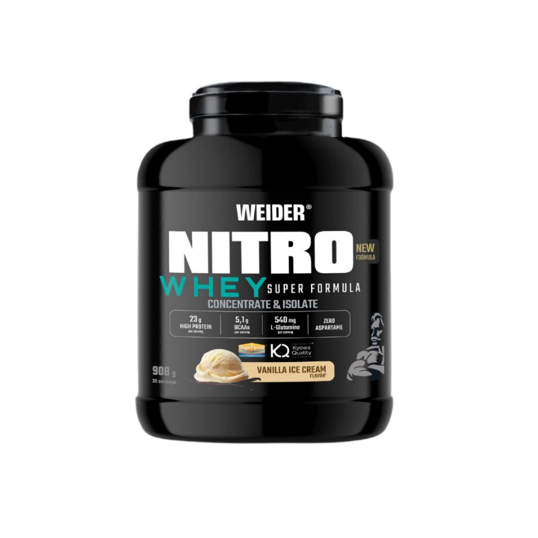 WEIDER NITRO WHEY SUPER FORMULA VANILLA ICE CREAM - 908 GRAMS