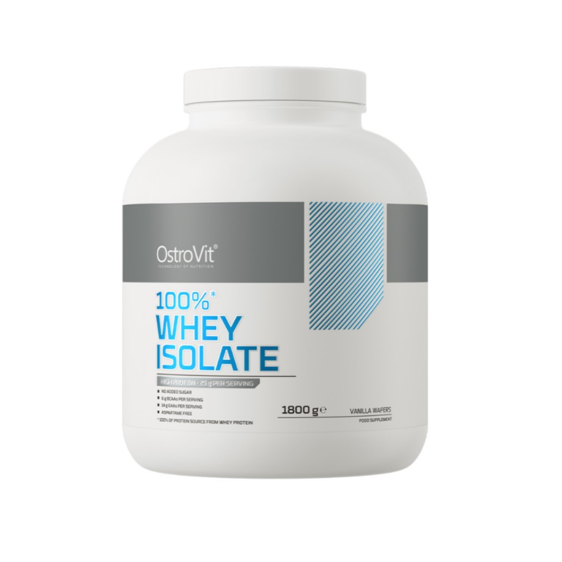 OSTROVIT 100% WHEY ISOLATE VANILLA WAFERS - 1800 GRAMS