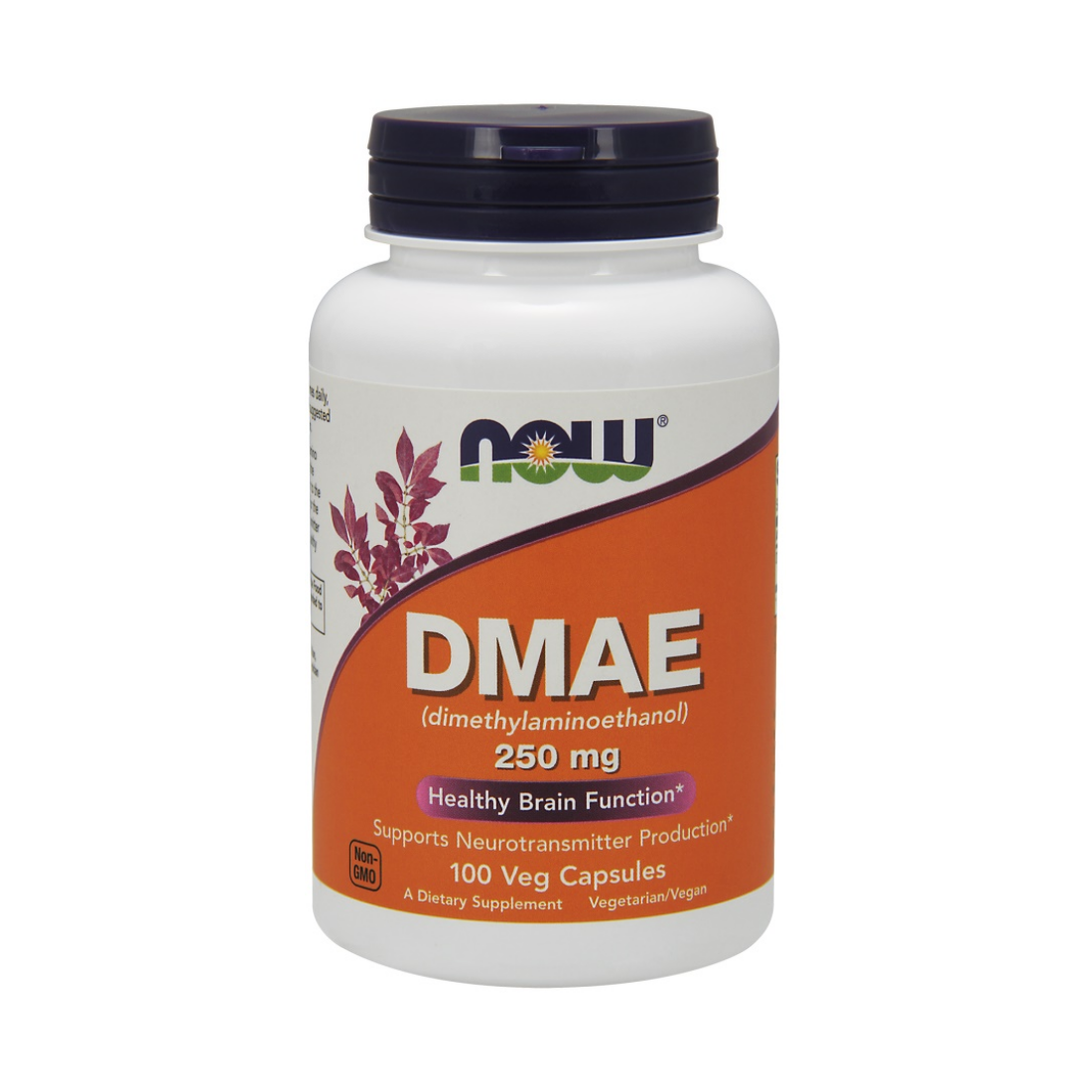 NOW FOODS DMAE (DIMETHYLAMINOETHANOL) 250MG - 100 VCAPS