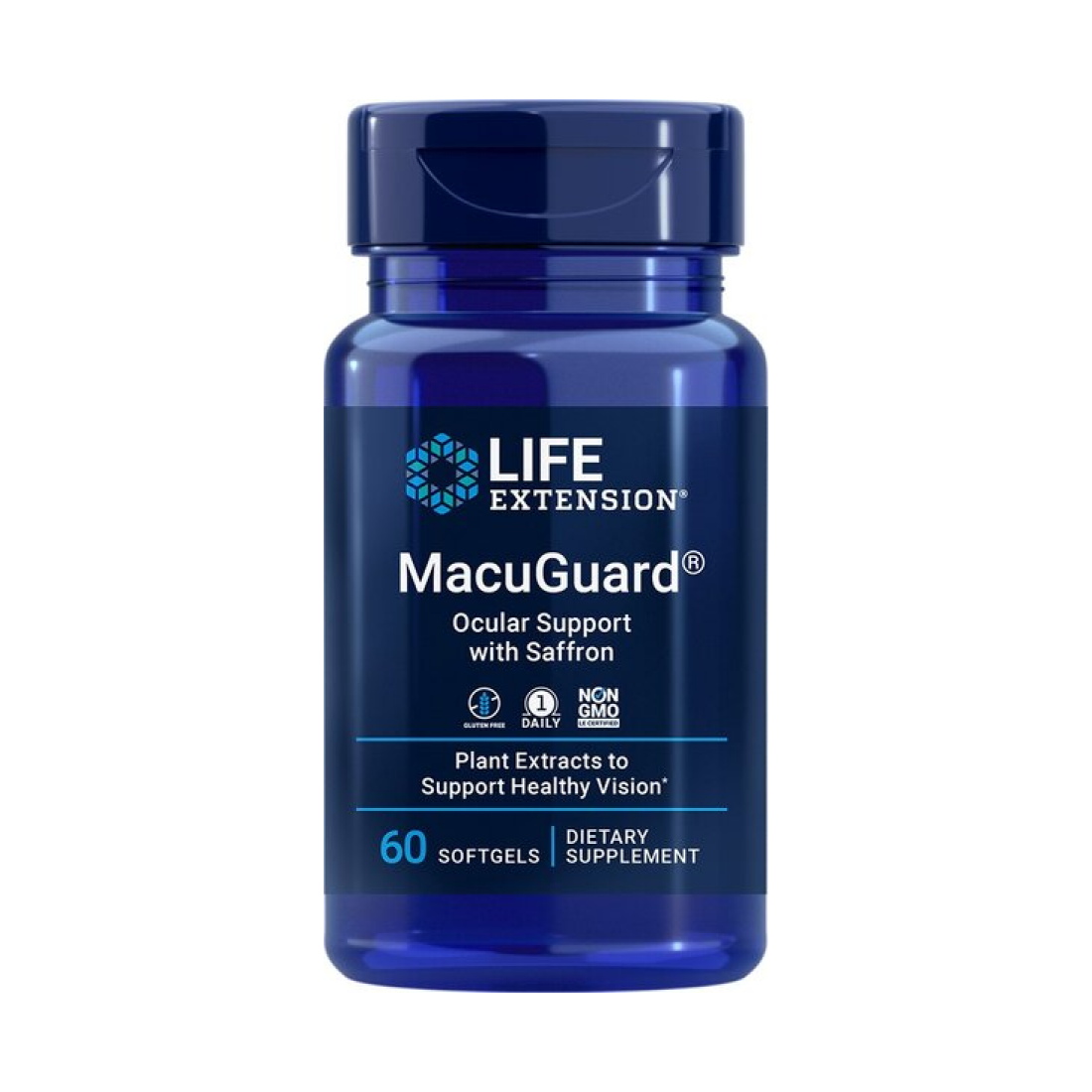 LIFE EXTENSION MACUGUARD OCULAR SUPPORT WITH SAFFRON - 60 SOFTGELS