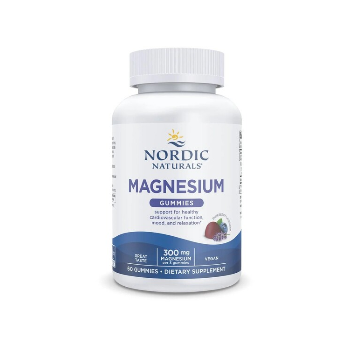 NORDIC NATURALS MAGNESIUM GUMMIES BLUEBERRY LAVENDER - 60 GUMMIES