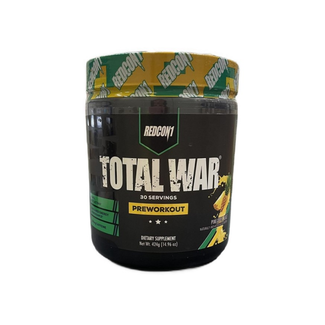 REDCON1 TOTAL WAR - PREWORKOUT PINEAPPLE JUICE - 424 GRAMS