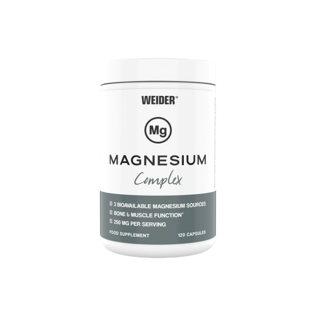 WEIDER MAGNESIUM COMPLEX - 120 CAPS