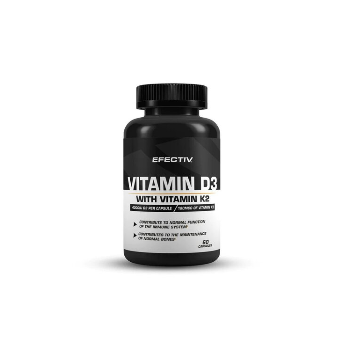 EFECTIV NUTRITION VITAMIN D3 WITH VITAMIN K2 - 60 CAPS