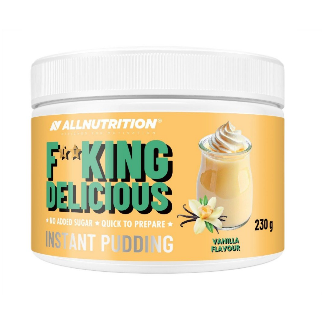 ALLNUTRITION FITKING DELICIOUS INSTANT PUDDING VANILLA - 230 GRAMS