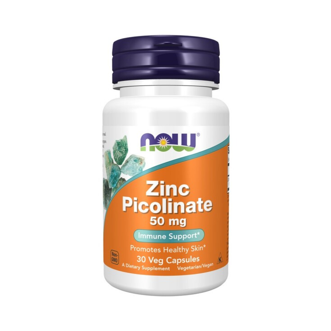 NOW FOODS ZINC PICOLINATE 50MG - 30 VCAPS