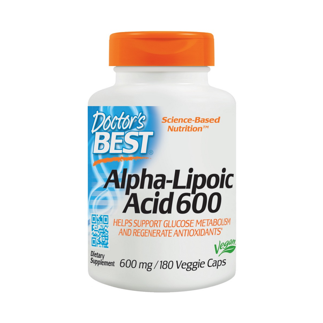 DOCTOR'S BEST ALPHA-LIPOIC ACID 600MG - 180 VCAPS