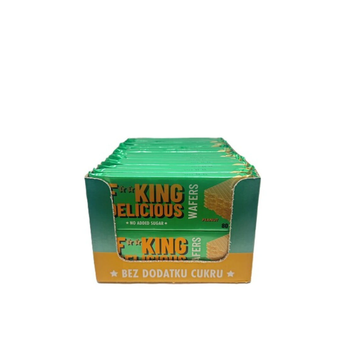 ALLNUTRITION FITKING DELICIOUS WAFERS PEANUT - 32 X 80G