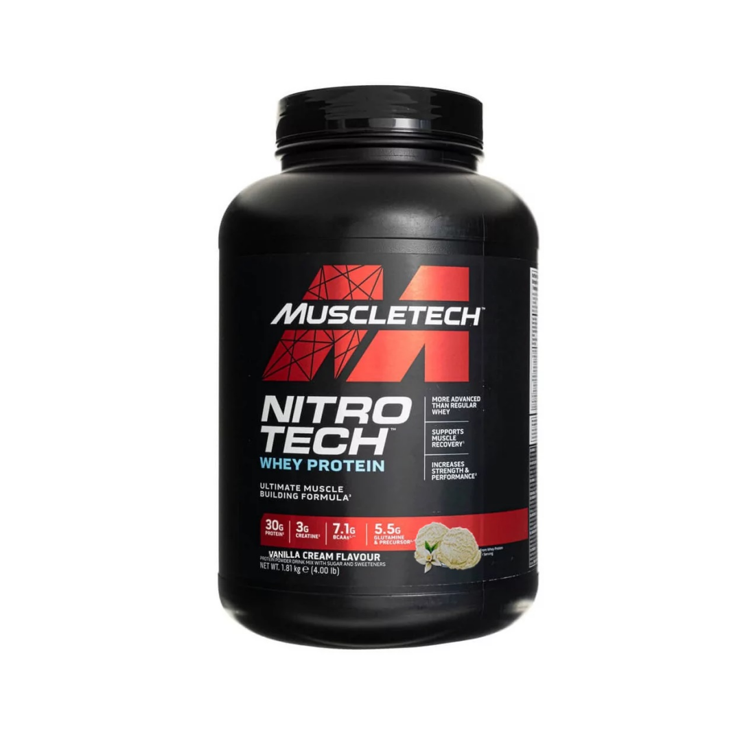 MUSCLETECH NITRO-TECH VANILLA CREAM - 1810 GRAMS