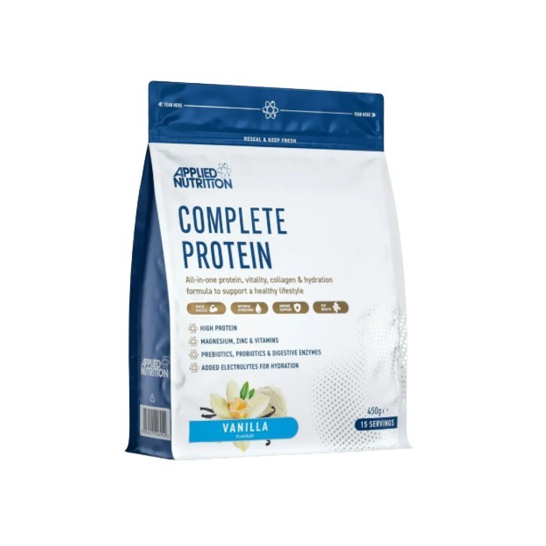APPLIED NUTRITION COMPLETE PROTEIN VANILLA - 450 GRAMS