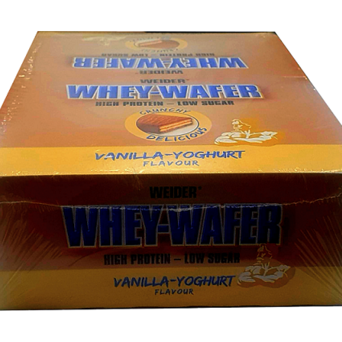 WEIDER WHEY-WAFER VANILLA YOGHURT - 12 X 35G