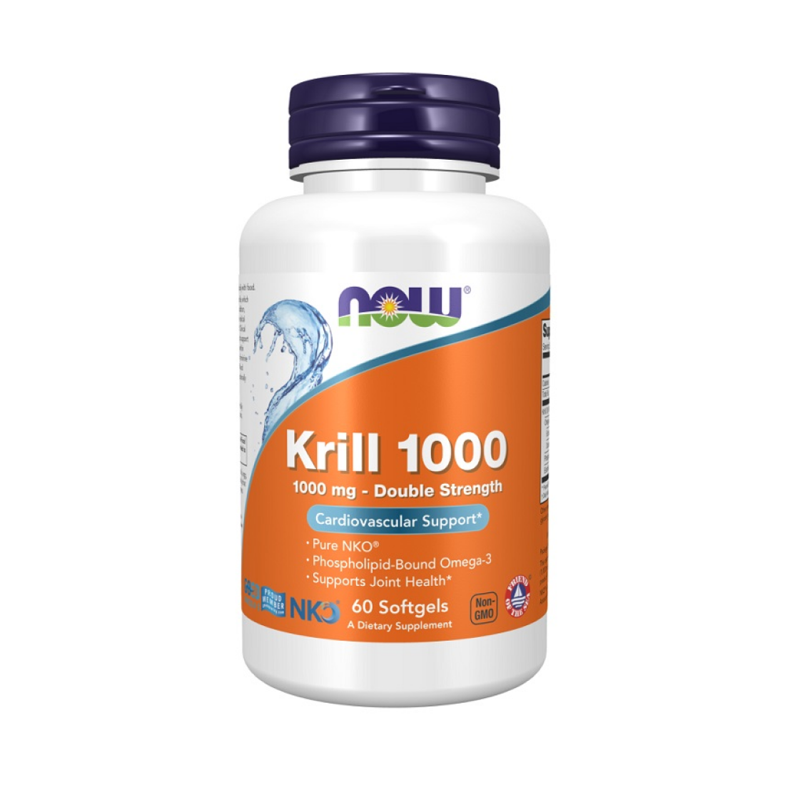 NOW FOODS KRILL OIL 1000MG DOUBLE STRENGTH - 60 SOFTGELS