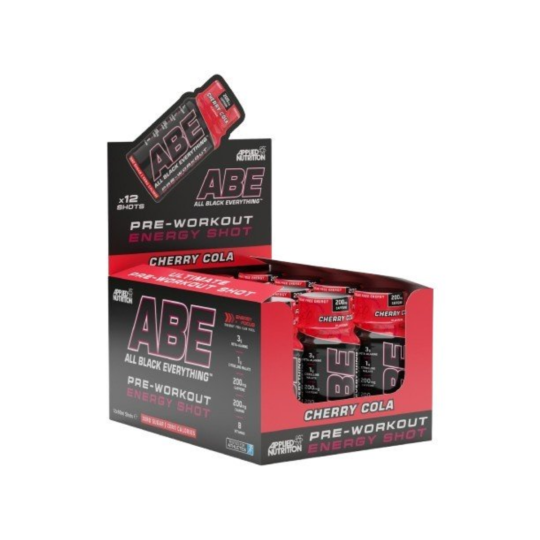 APPLIED NUTRITION ABE SHOT CHERRY COLA - 12 X 60 ML
