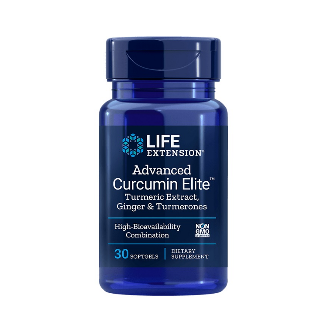 LIFE EXTENSION ADVANCED CURCUMIN ELITE TURMERIC EXTRACT GINGER & TURMERONES - 30 SOFTGELS