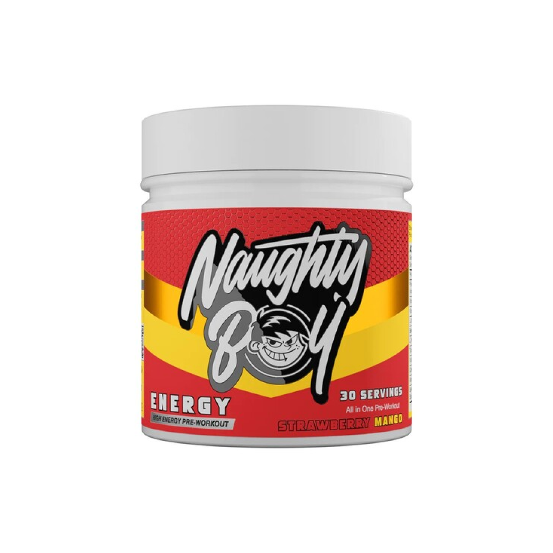 NAUGHTY BOY ENERGY STRAWBERRY MANGO - 390 GRAMS