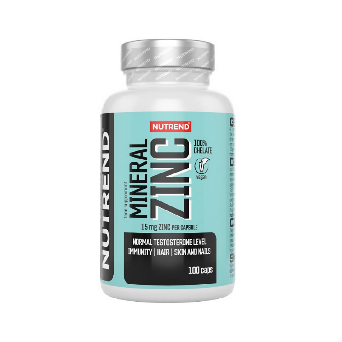 NUTREND MINERAL ZINC 100% CHELATE 15MG - 100 VCAPS