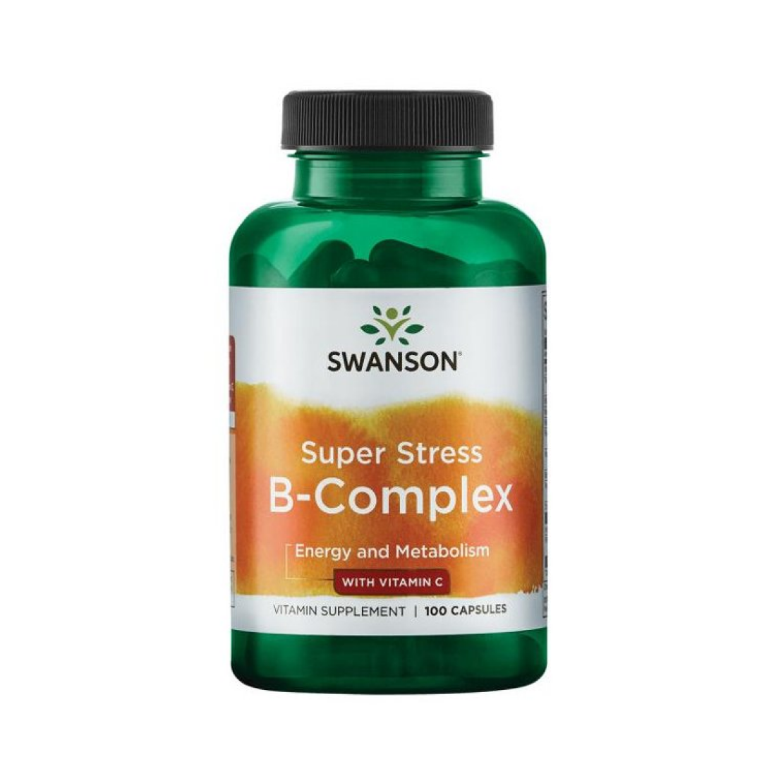 SWANSON SUPER STRESS B-COMPLEX WITH VITAMIN C - 100 CAPS