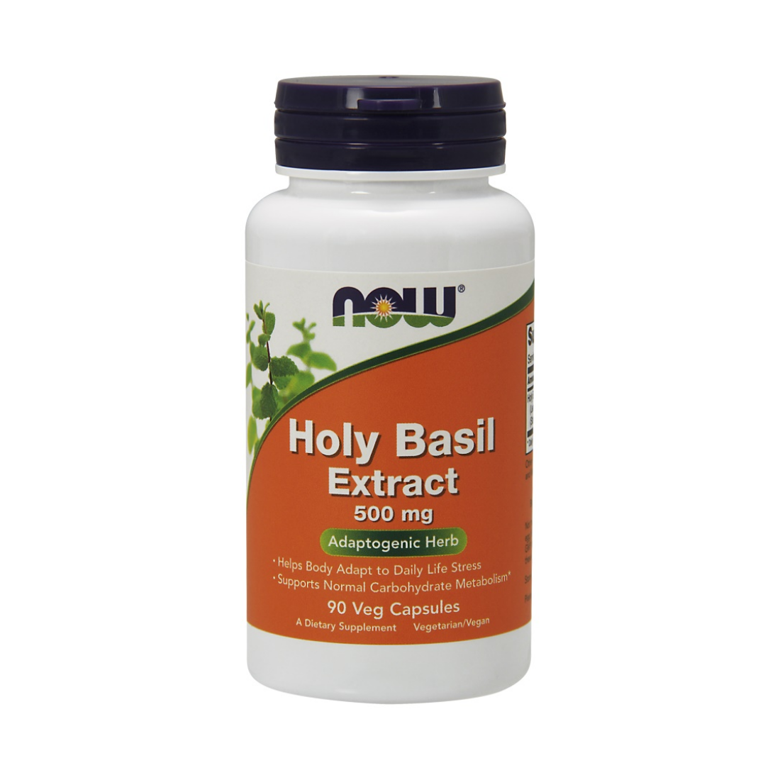NOW FOODS HOLY BASIL EXTRACT 500MG - 90 VCAPS