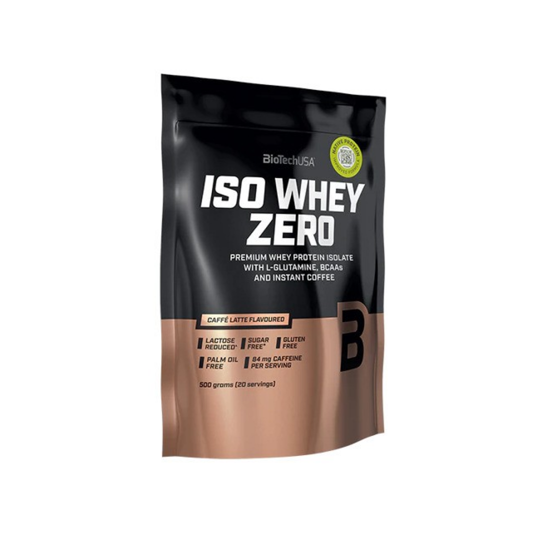 BIOTECHUSA ISO WHEY ZERO CAFFE LATTE - 500 GRAMS