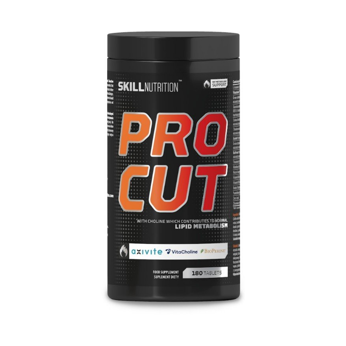 SKILL NUTRITION PRO CUT FAT METABOLISM SUPPORT - 180 TABLETS