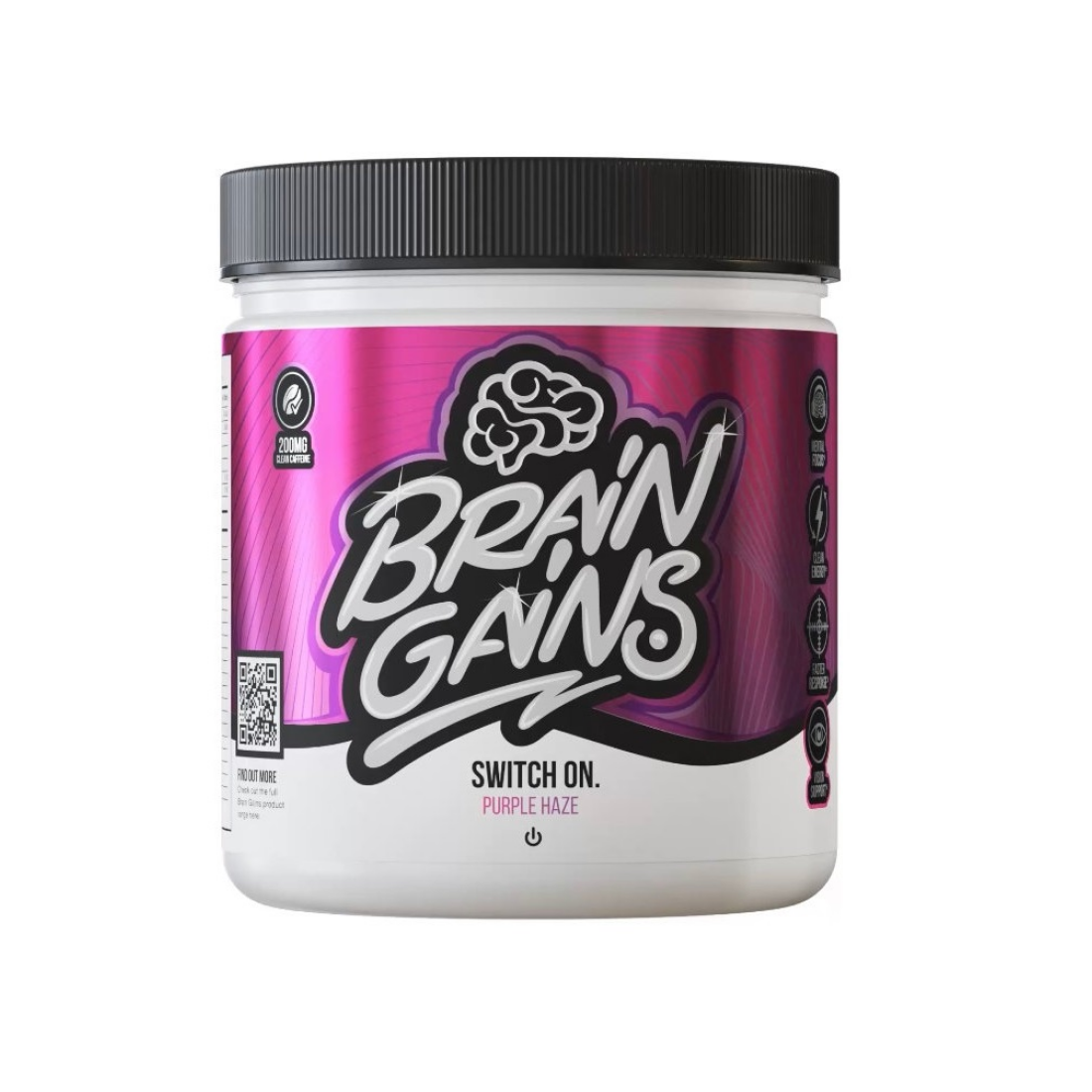 BRAIN GAINS SWITCH ON PURPLE HAZE - 225 GRAMS