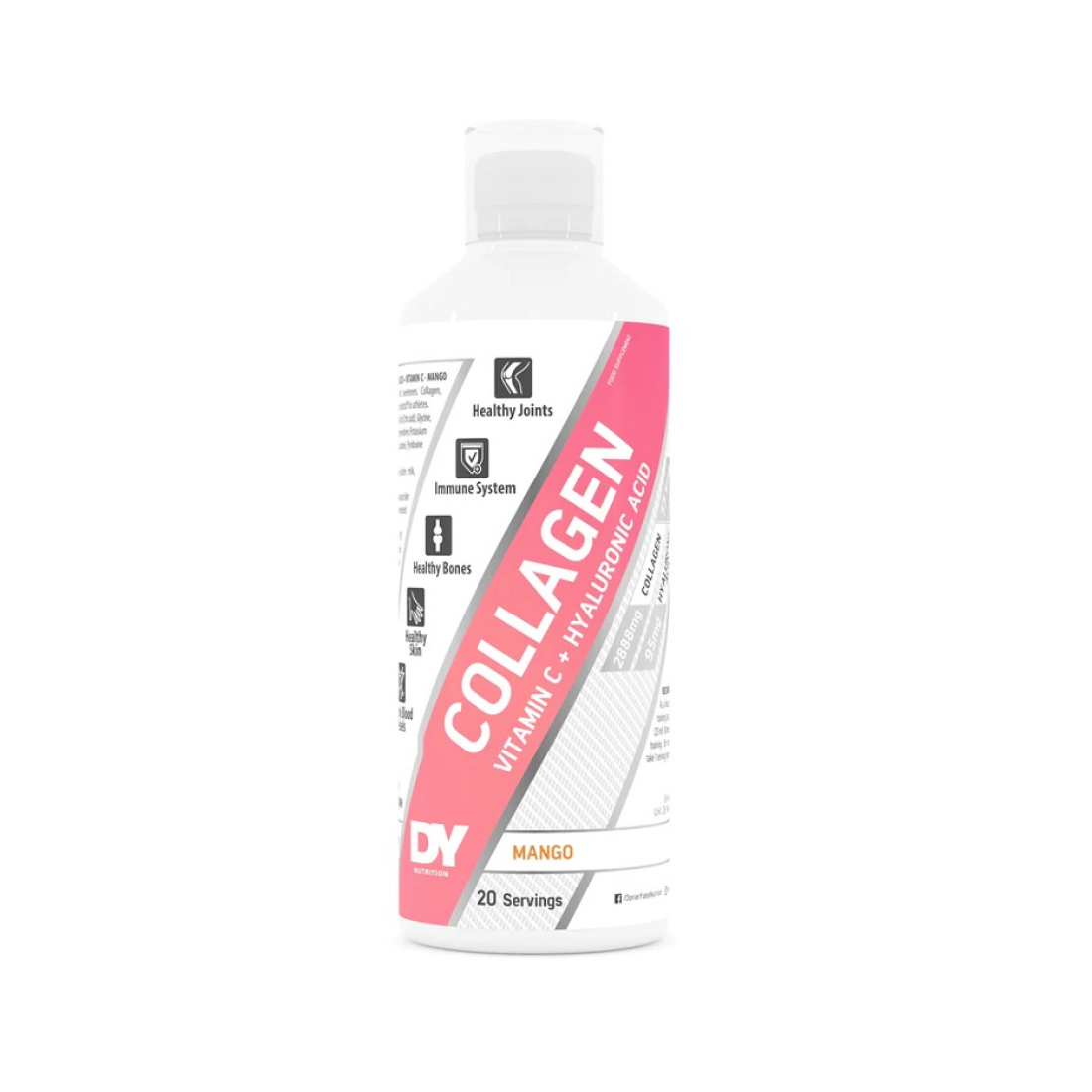 DORIAN YATES LIQUID COLLAGEN + VITAMIN C + HYALURONIC ACID MANGO - 500 ML
