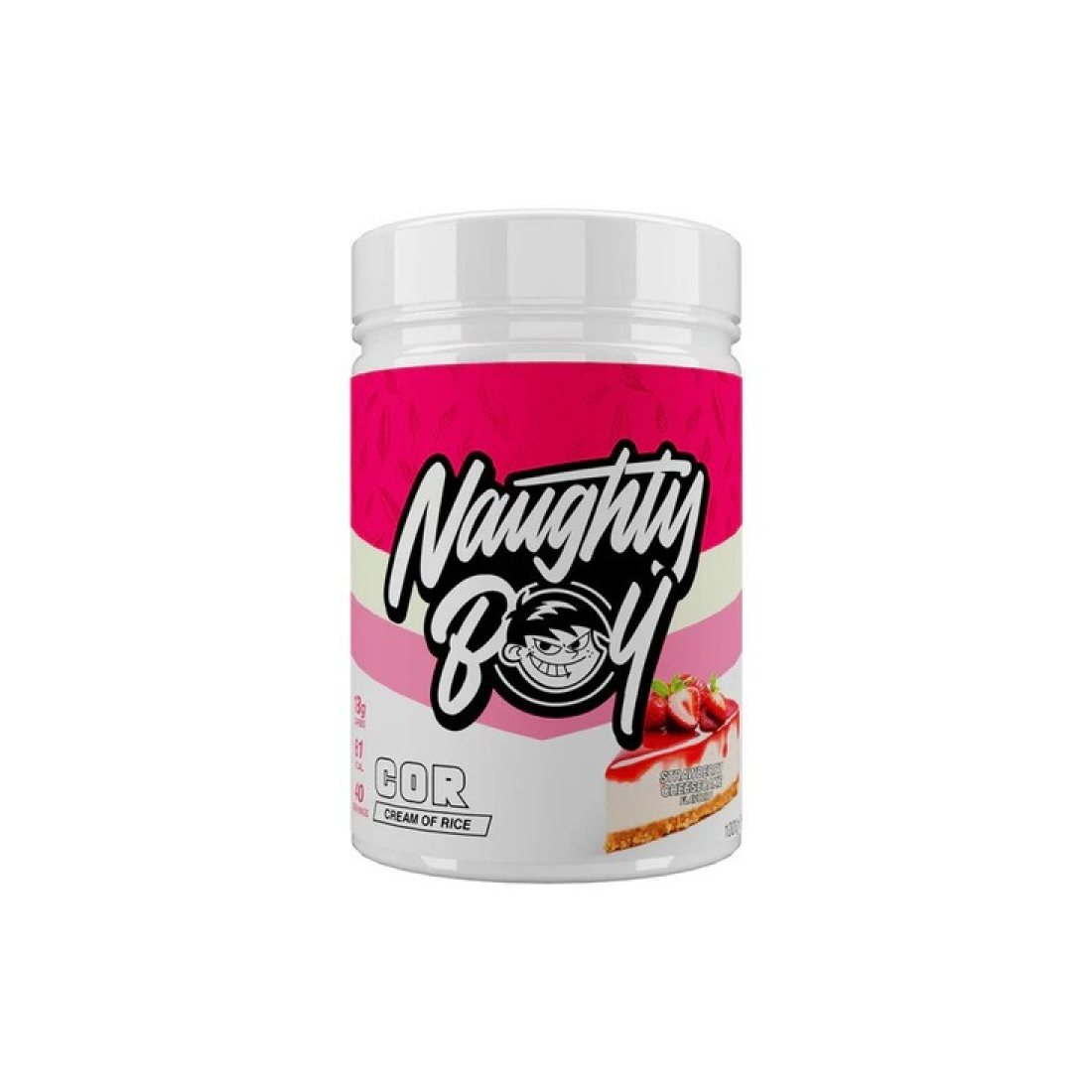 NAUGHTY BOY CREAM OF RICE STRAWBERRY CHEESECAKE - 1000 GRAMS