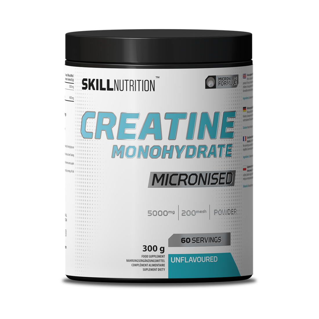 SKILL NUTRITION MICRONISED CREATINE MONOHYDRATE UNFLAVOURED - 300 GRAMS