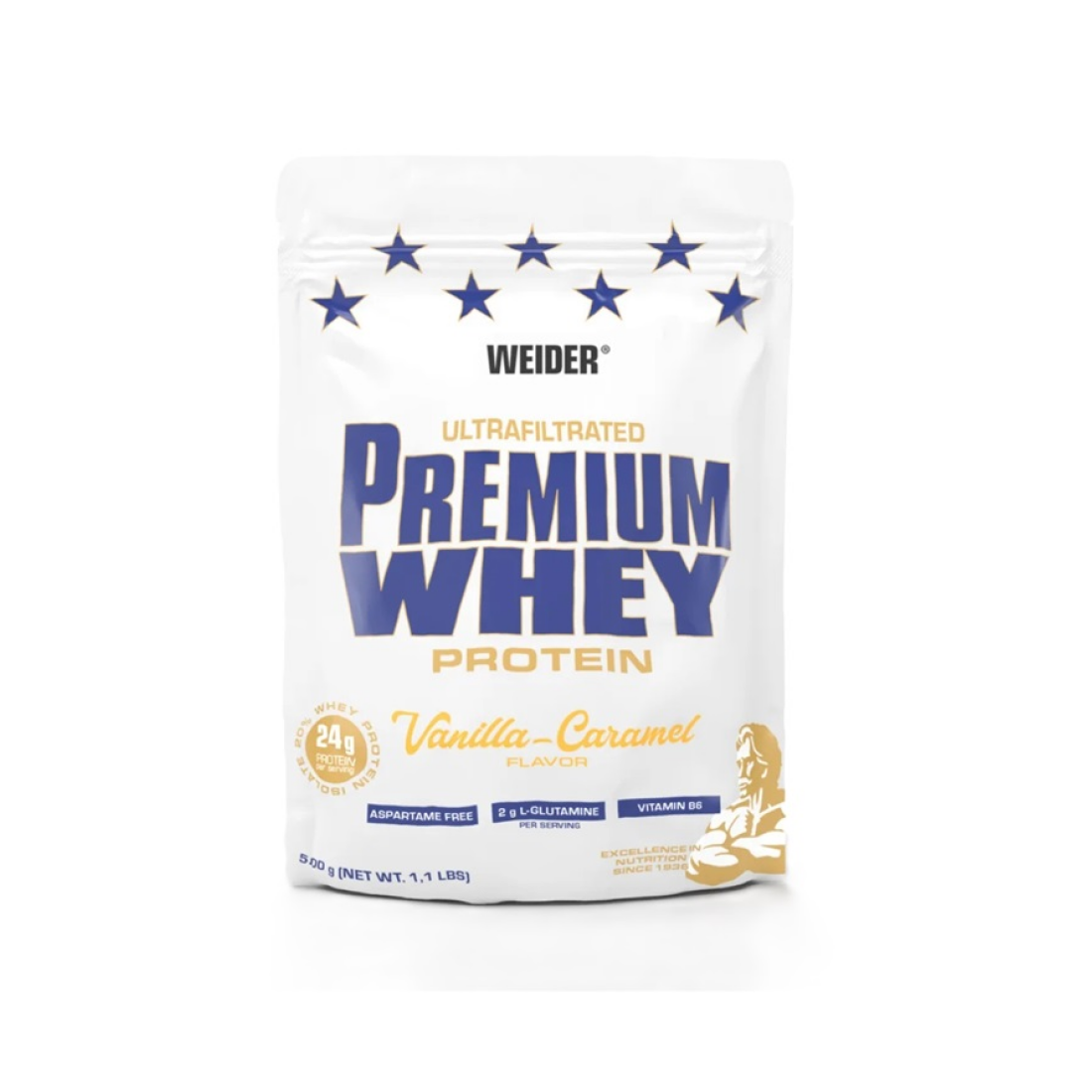 WEIDER PREMIUM WHEY VANILLA CARAMEL - 500 GRAMS